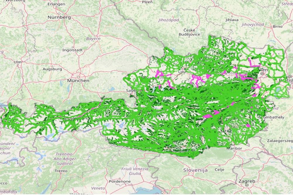 Deprecated: Ecological Corridors Austria  2018